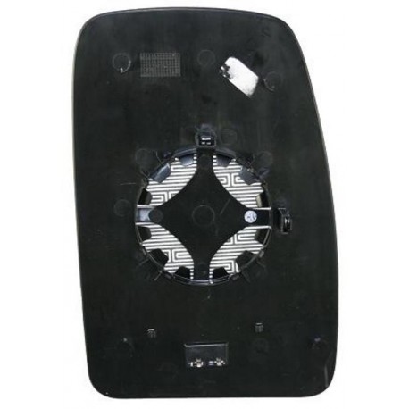 Piastra specchietto con vetro lato guida - sx