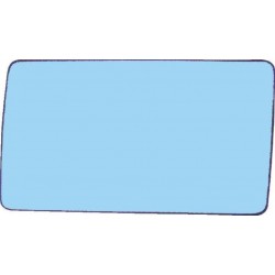 Piastra specchietto con vetro lato guida - sx