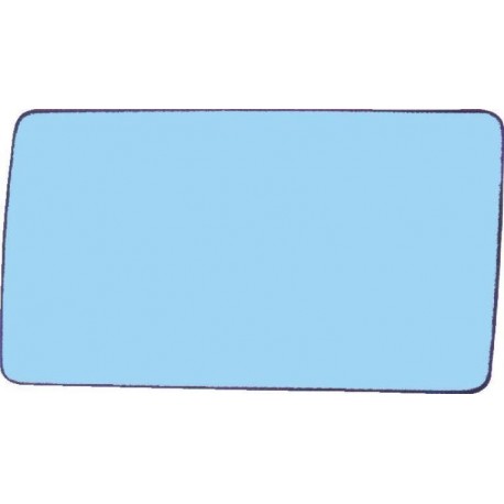 Piastra specchietto con vetro lato guida - sx