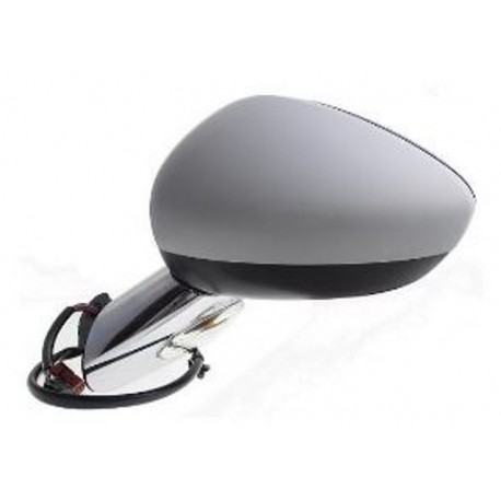 Retrovisore elettrico termico con freccia e base cromata 7 pin sx