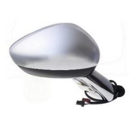 Retrovisore elettrico termico con sonda freccia con calotta e base cromata 9 pin dx
