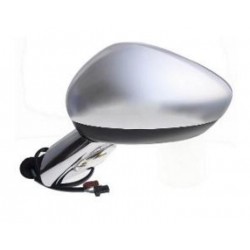 Retrovisore elettrico termico con freccia con calotta e base cromata 7 pin sx