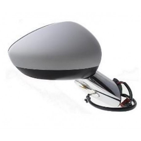 Retrovisore elettrico con freccia con sonda e base cromata 9 pin dx