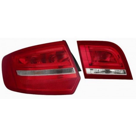 Kit fanali posteriori a led bianco rosso dx + sx