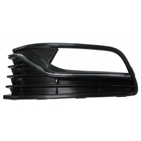 Griglia fendinebbia con bordo cromato guida - sx