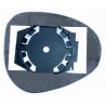 Piastra specchietto con vetro lato guida - sx