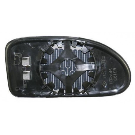 Piastra specchietto con vetro lato guida - sx