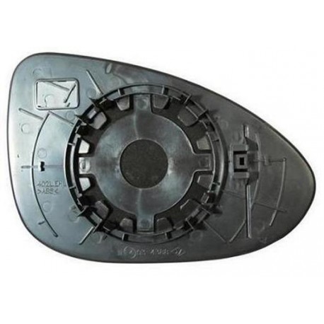 Piastra specchietto con vetro lato guida - sx