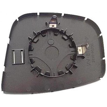 Piastra specchietto con vetro lato guida - sx