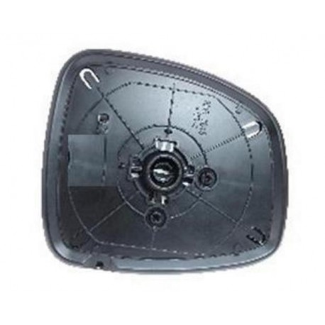 Piastra specchietto con vetro lato guida - sx