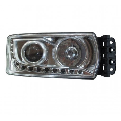 Faro Proiettore xenon D1S-H7 con luce diurna a led manuale dx