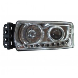 Faro Proiettore xenon D1S-H7 con luce diurna a led manuale sx