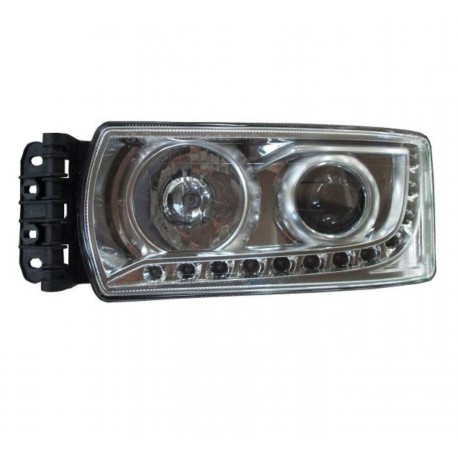 Faro Proiettore xenon D1S-H7 con luce diurna a led manuale sx