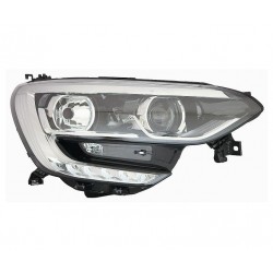 Faro Proiettore H7 - H7 a led con luce diurna e bordo cromato dx