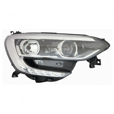 Faro Proiettore H7 - H7 a led con luce diurna e bordo cromato dx