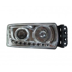 Faro Proiettore H7 - H7 a led con luce diurna regolazione manuale con centralina dx