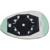 Piastra specchietto con vetro lato passeggero - dx