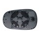 Piastra specchietto con vetro lato passeggero - dx