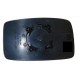 Piastra specchietto con vetro lato passeggero - dx
