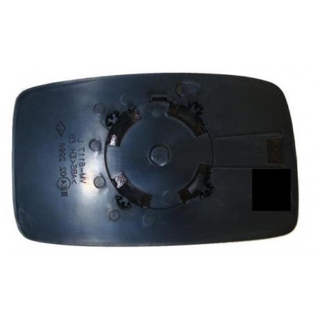 Piastra specchietto con vetro lato passeggero - dx