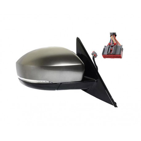 Specchietto retrovisore elettrico termico richiudibile con memoria con freccia e luce di cortesia dx
