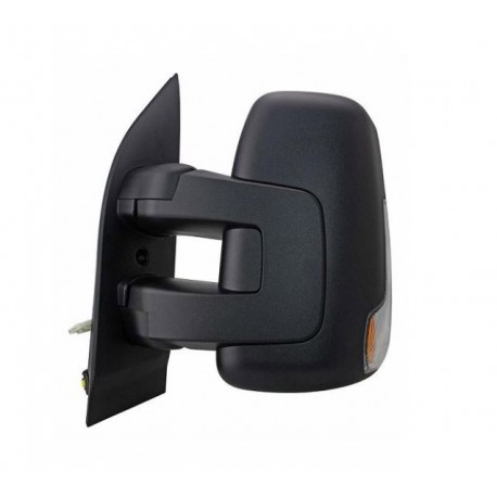 Specchietto retrovisore manuale braccio corto con freccia bianca sx