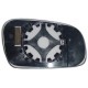 Piastra specchietto con vetro piano lato guida - sx