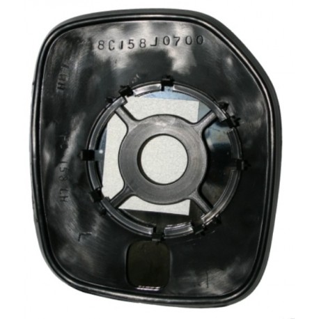 Piastra specchietto con vetro piano lato guida - sx