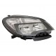 Faro proiettore H7-HB3-WYY21W parabola nera con motorino 7 pin dx