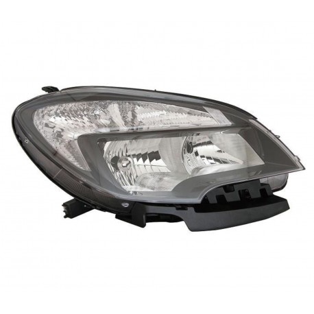 Faro proiettore H7-HB3-WYY21W parabola nera con motorino 7 pin dx