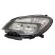 Faro proiettore H7-HB3-WYY21W parabola nera con motorino 7 pin sx