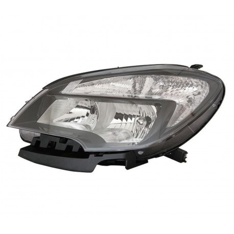 Faro proiettore H7-HB3-WYY21W parabola nera con motorino 7 pin sx