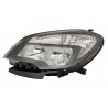Faro proiettore H7-HB3-WYY21W parabola nera con motorino 7 pin sx