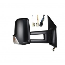 Specchietto elettrico termico braccio lungo con freccia nero 9 pin dx