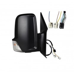 Specchietto elettrico termico braccio corto con freccia nero 9 pin dx