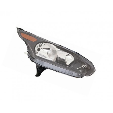 Proiettore faro H7-H15 parabola nera con motorino freccia arancio dx