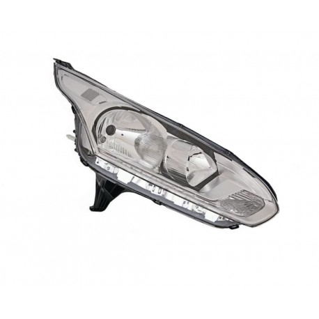 Proiettore faro H7-H15 parabola cromata con motorino dx