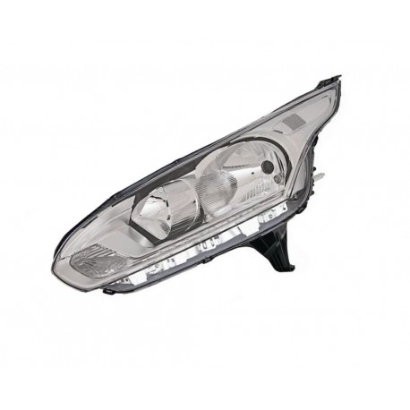 Proiettore faro H7-H15 parabola cromata con motorino sx