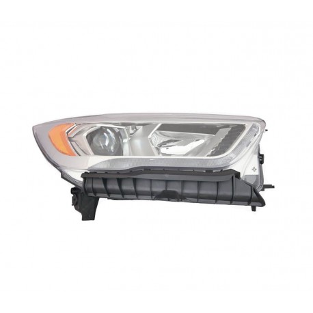 Proiettore faro H7-H1 con luce diurna a led con motorino dx