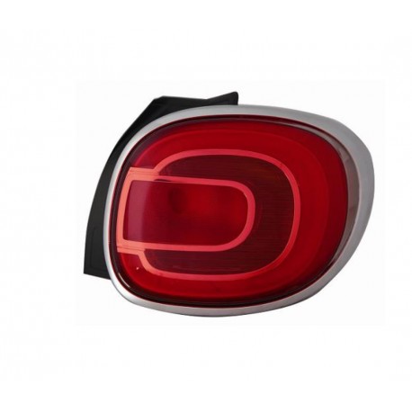 Gruppo ottico posteriore con cornice satinata mod Trekking dx