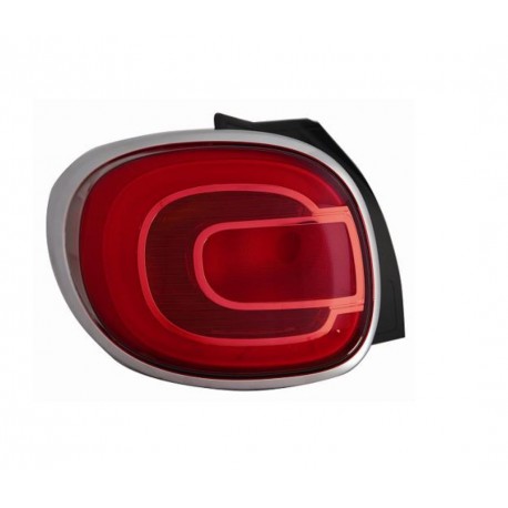 Gruppo ottico posteriore con cornice satinata mod Trekking sx