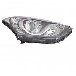 Proiettore faro H7-H7-H7-PY21 parabola cromata con motorino dx