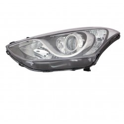 Proiettore faro H7-H7-H7-PY21 parabola cromata con motorino sx