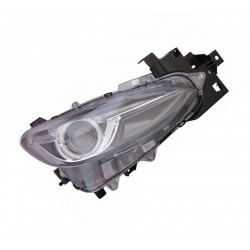Proiettore faro xenon DS4 parabola nera a led con motorino sx