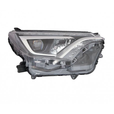 Proiettore faro WY21W a led con motorino parabola nera dx