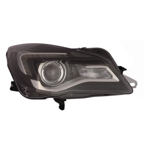 Proiettore faro H1R2 - PY21W a led con motorino parabola nera dx