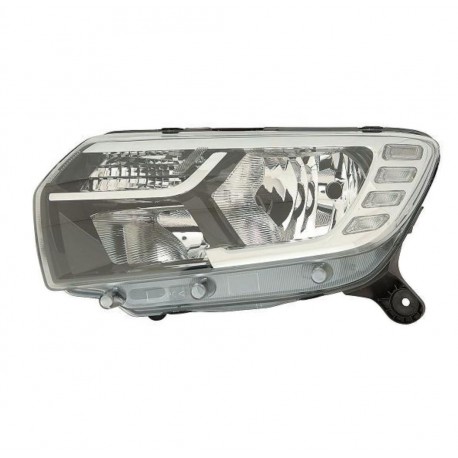 Proiettore faro H7 - H7 - PY21W con luce diurna a led guida sx