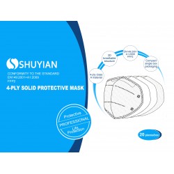 Kit 20 Mascherine filtranti FFP2 KN95 certificate in blister da 5