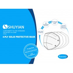 Kit Mascherina filtrante FFP2 KN95 certificata in blister da 5 pezzi