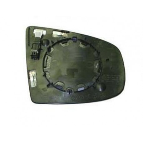 Piastra specchietto termica con vetro asferico antiabbagliante azzurrato lato guida - sx